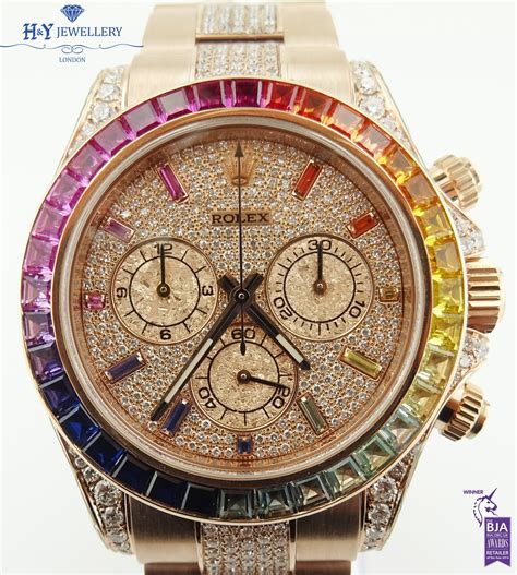 rolex daytona rainbow diamond price|Rolex rainbow daytona original price.